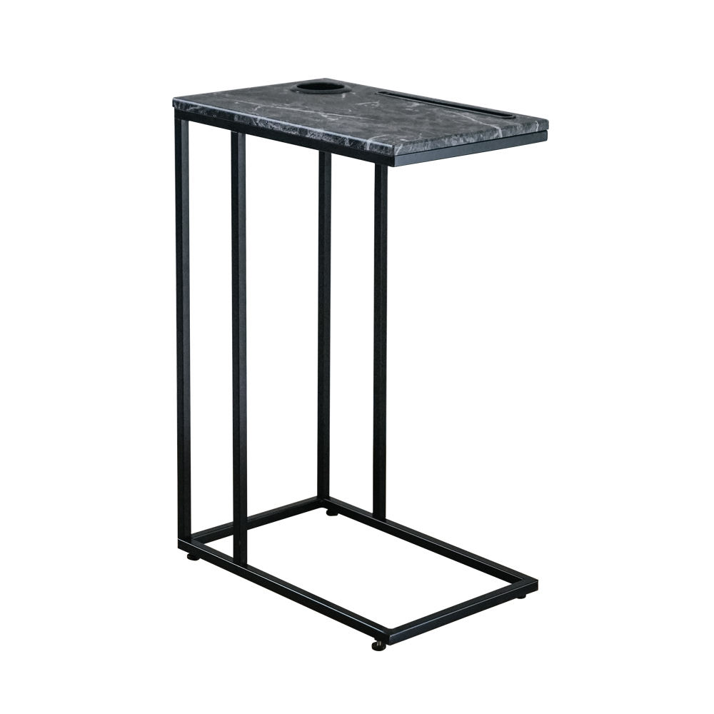 RICHOME柏蒂大理石紋萬用桌(附杯架), , large