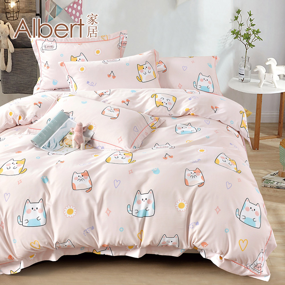 【Albert bedding】50%T_Thick-quilt-coverA, , large