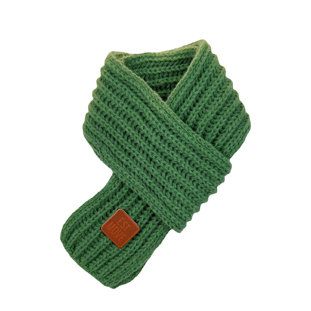 Kids' Solid Color Warm Scarf, , large