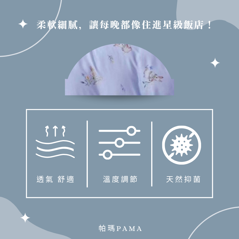 【帕瑪PAMA】60S 100%天絲兩用被床包組/雙人/小頑兔-藍, , large