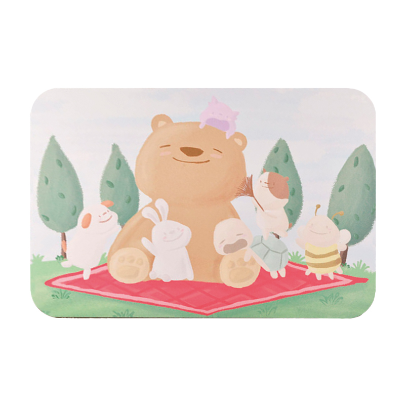 【Monster】 Soft Diatomaceous Earth Absorbent Mat &ndash; NewGen Designer Series (60x40cm) &ndash; Picnic Time, , large