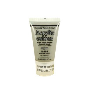 MONA蒙納 S-803 壓克力水彩顏料(灰) 25ml, , large