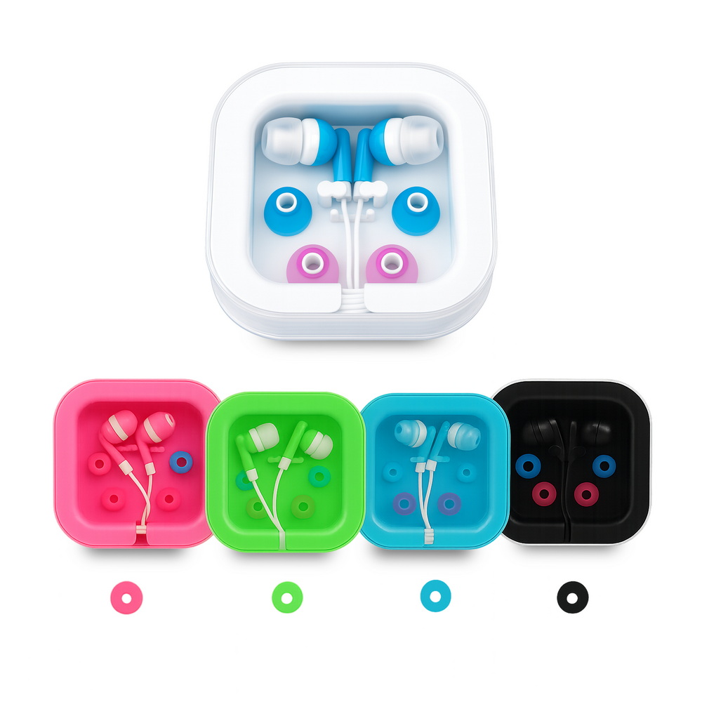 Pack of 5 ER1 Sound Pulse Wired 3.5mm Stereo Earphones (Random Color)