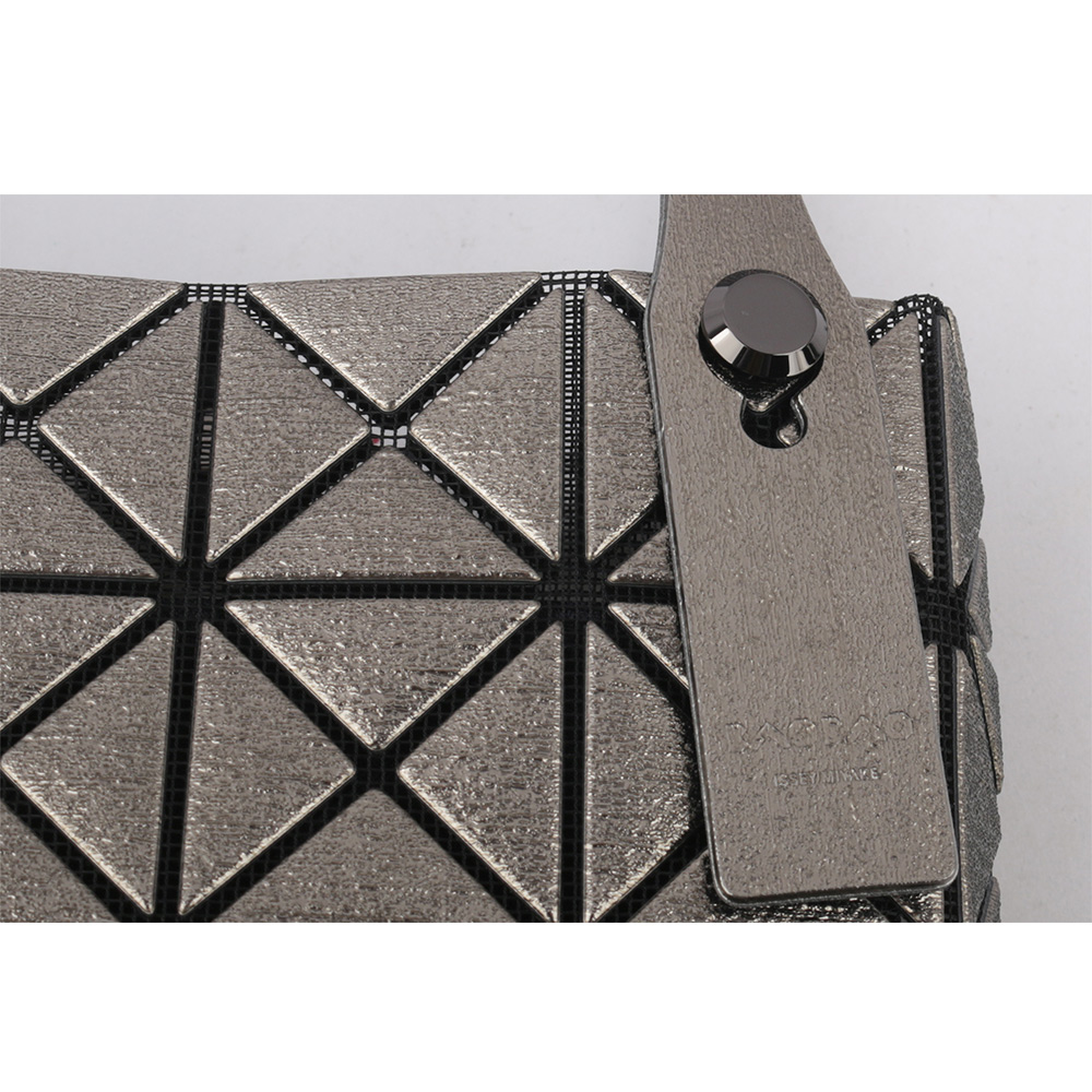 ISSEY MIYAKE BAO BAO 5X4 立體金屬色迷你方盒手提包/槍銅色, , large