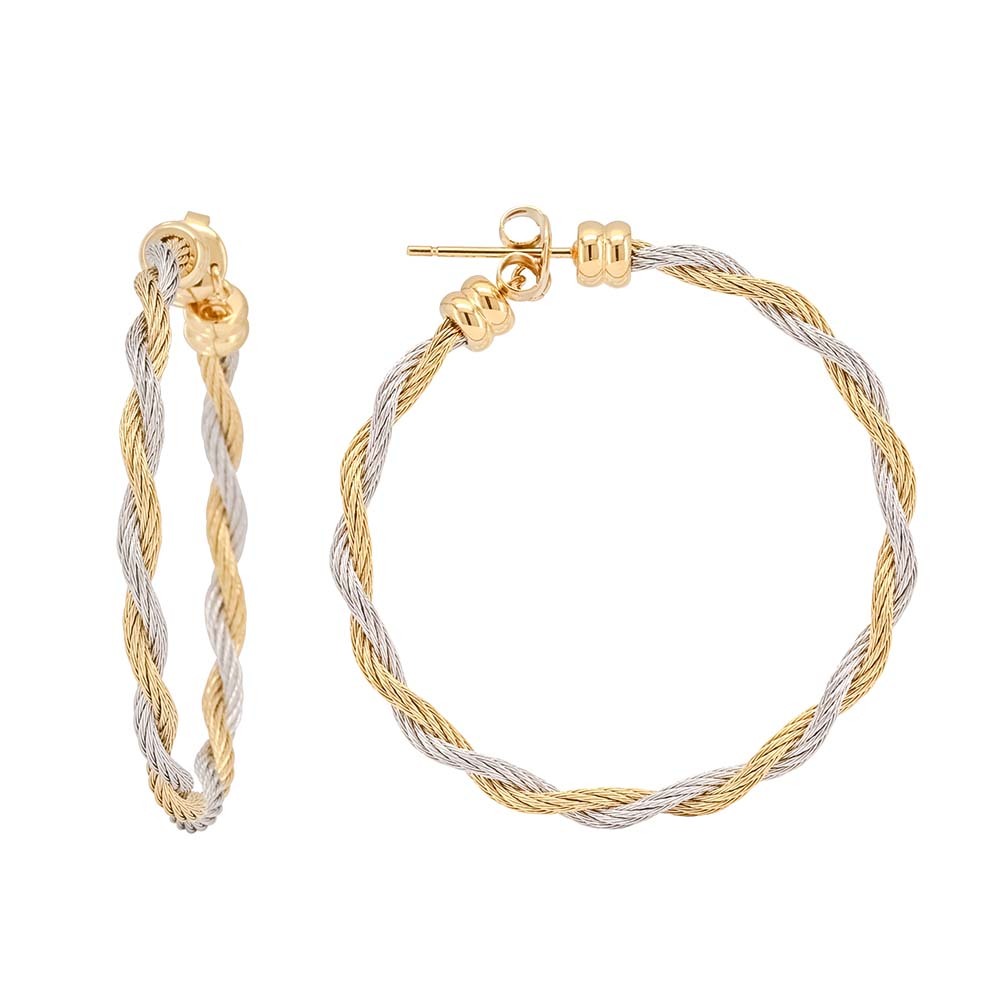 CHARRIOL 夏利豪 Love Twist 愛與扭轉耳環 03-804-1279-0, , large