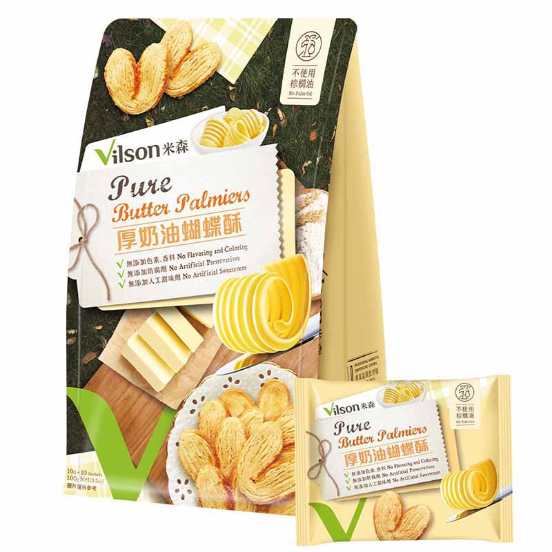【米森 vilson】Pure Butter Palmiers(10gx10包/袋), , large