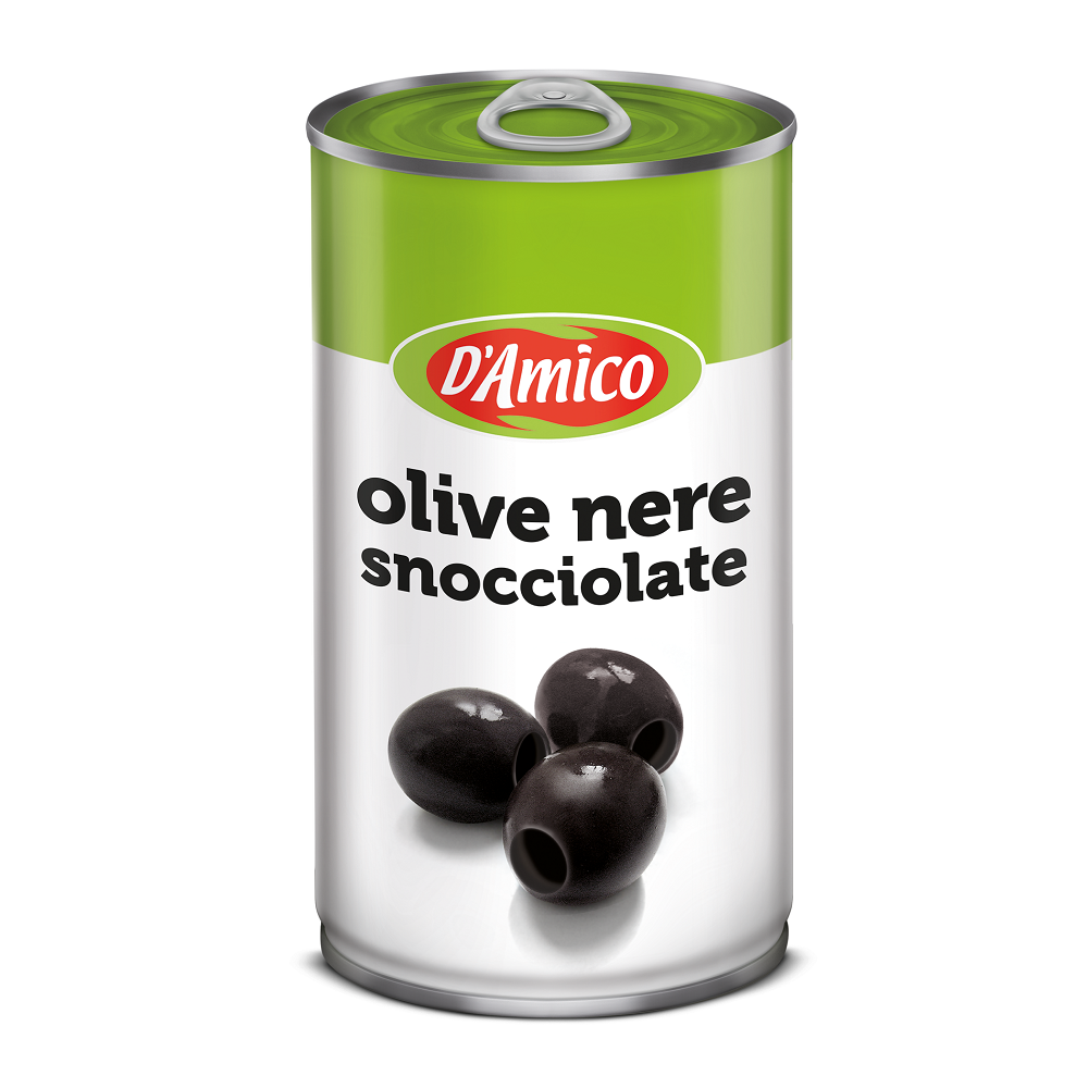 DAMICO Pitted black olives in brine, , large