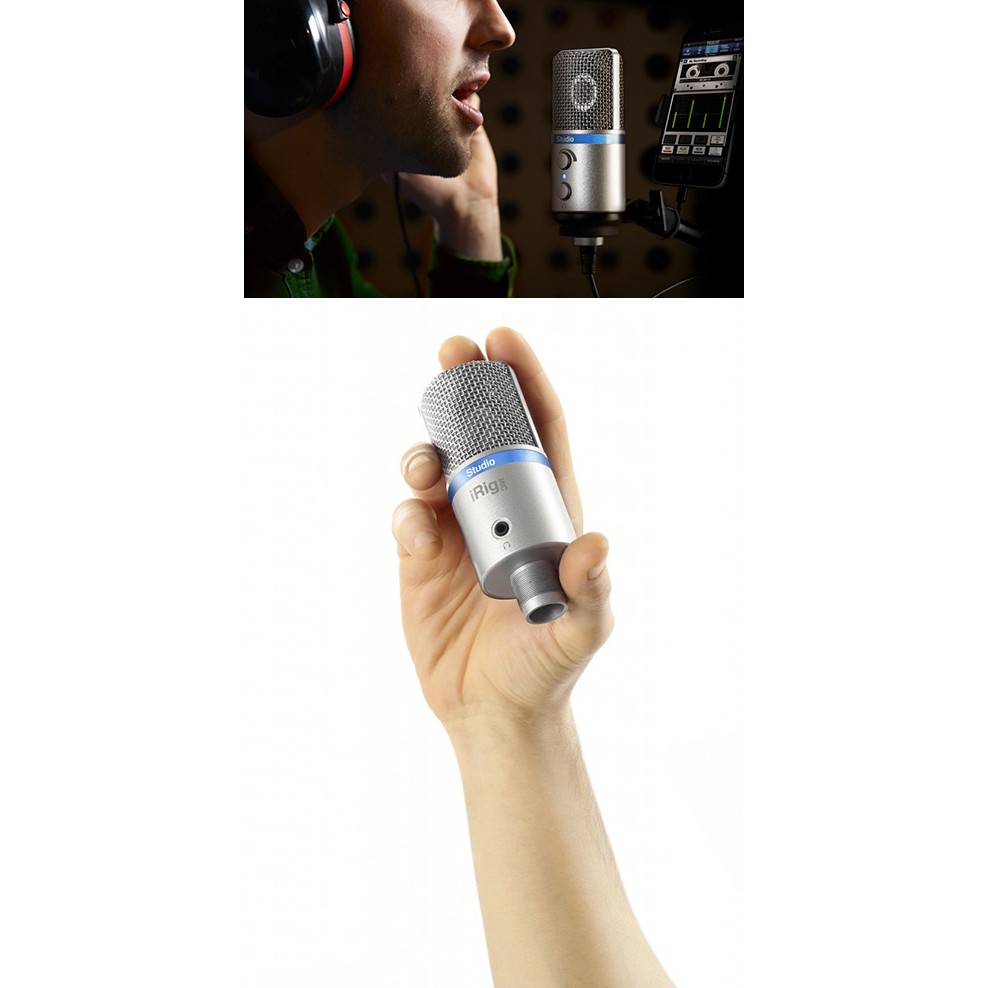 IK Multimedia iRig Mic Studio Silver 數位電容麥克風【敦煌樂器】, , large