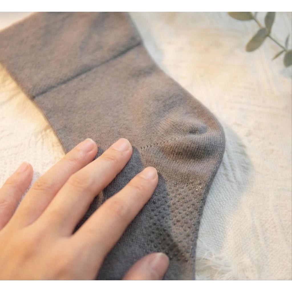 [Kaimei Cotton] 6 pairs of MIT Taiwan-made pure cotton plus size non-slip wide mouth socks plain 24-28CM 26-30CM, , large