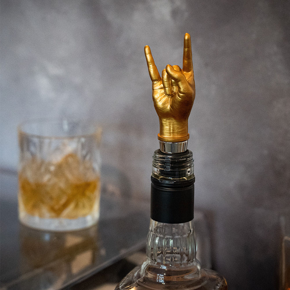 Rock On Bottle Stopper, , large