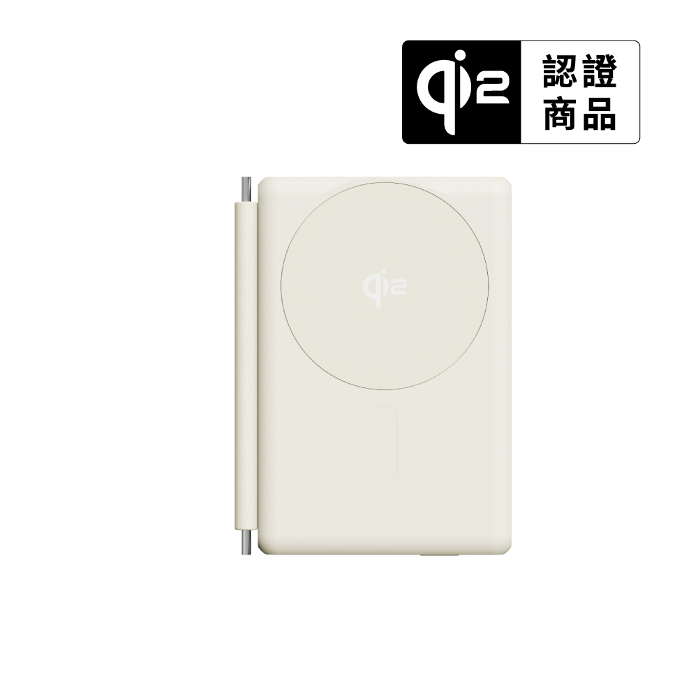 [萬摩科技]Allite WP1 5000mAh 全能充輕薄磁吸 Qi2 行動電源（ 產品標示 Wh，可帶上飛機 ）, , large