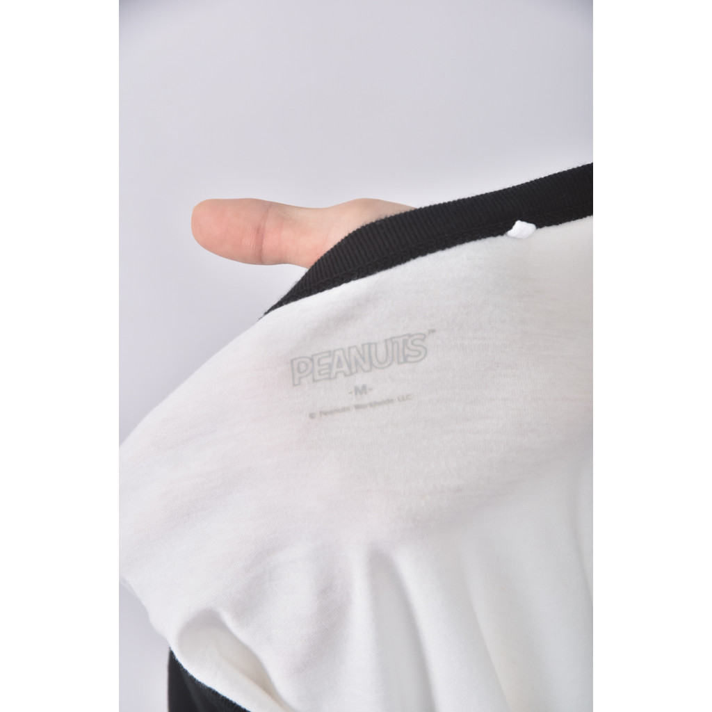 (M) lativ質感運動棉質可愛純棉白色短袖上衣二手衣, , large