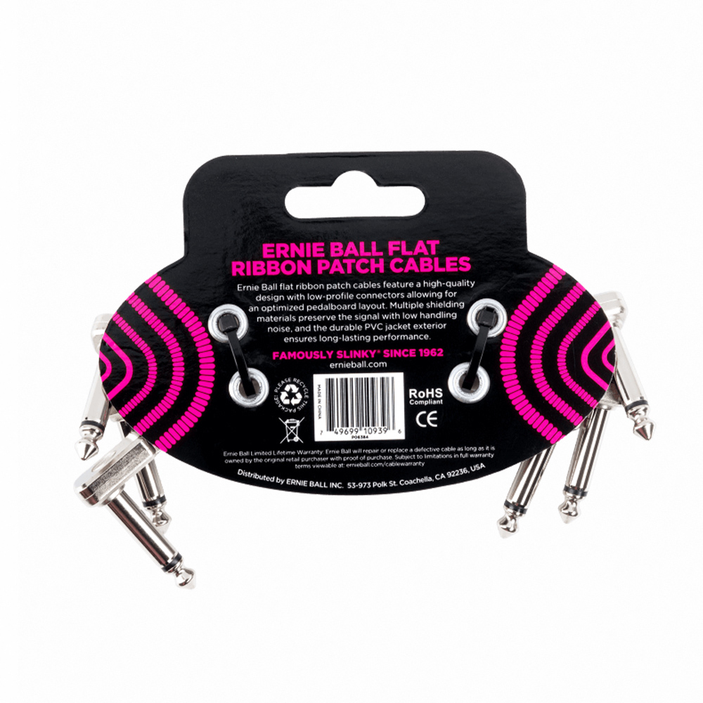 ERNIE BALL 3' Cable 3Pcs, , large