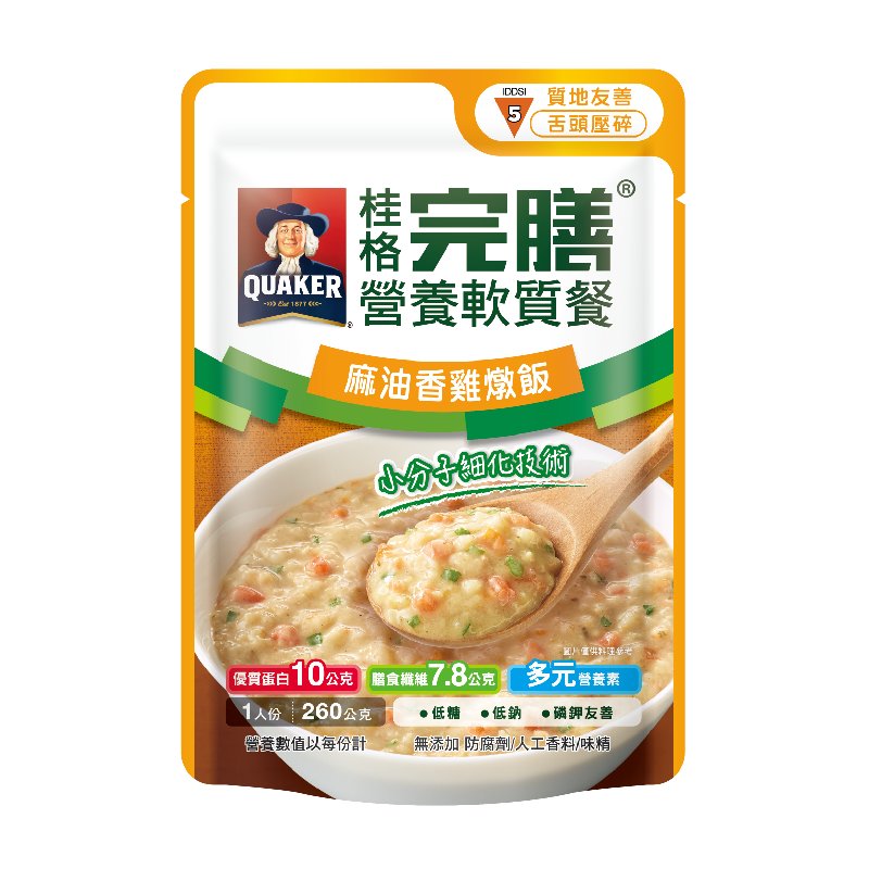 桂格完膳麻油香雞燉飯260G, , large