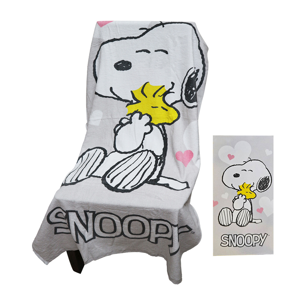 SNOOPY史努比大浴巾-1件