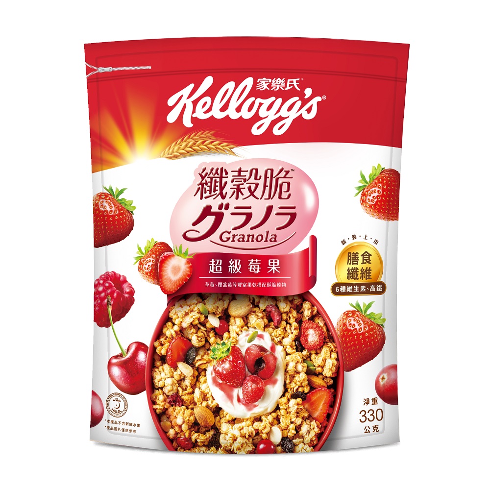 家樂氏纖穀脆-超級莓果330g克