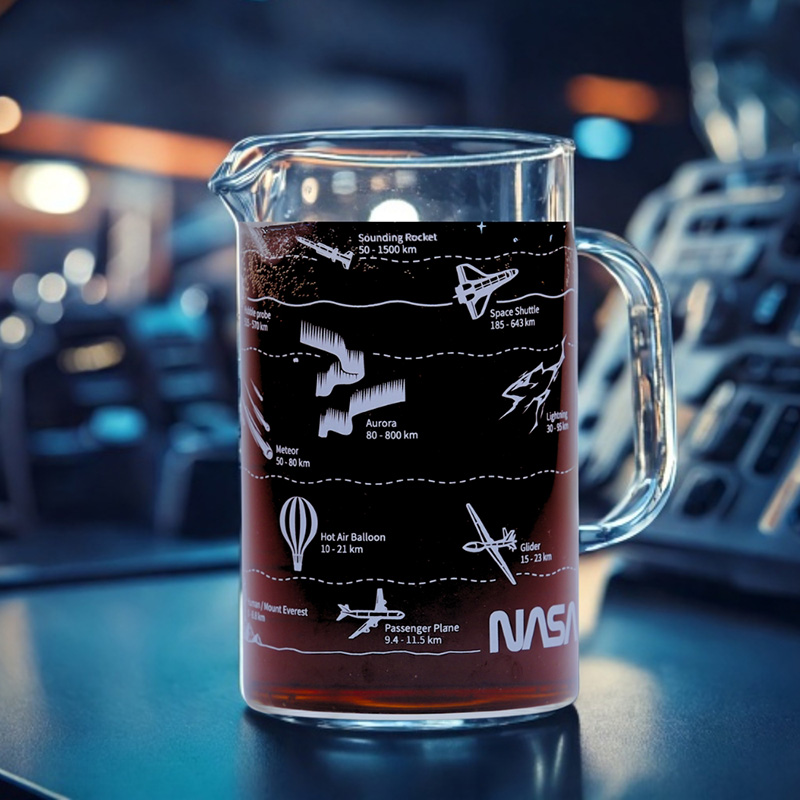 NASA卡門線大氣層耐熱玻璃燒杯, , large