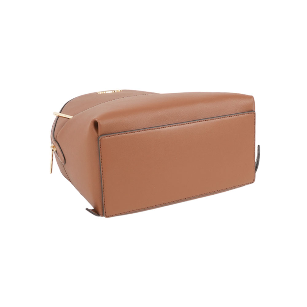 Michael Kors Sheila 防刮皮革拉鍊口袋中型後背包(焦糖色), , large