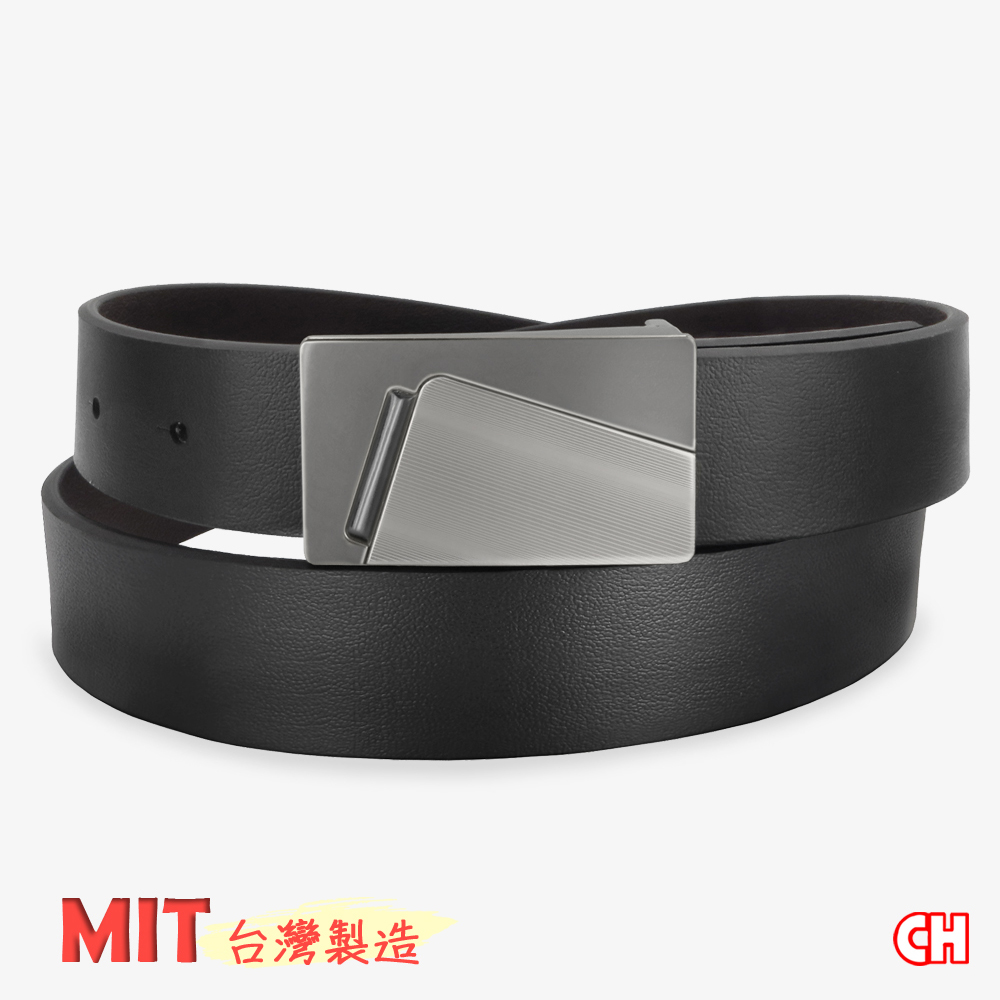 【CH-BELT 銓丞皮帶】紳士男皮帶  穩重休閒 男正式皮帶腰帶(黑), , large
