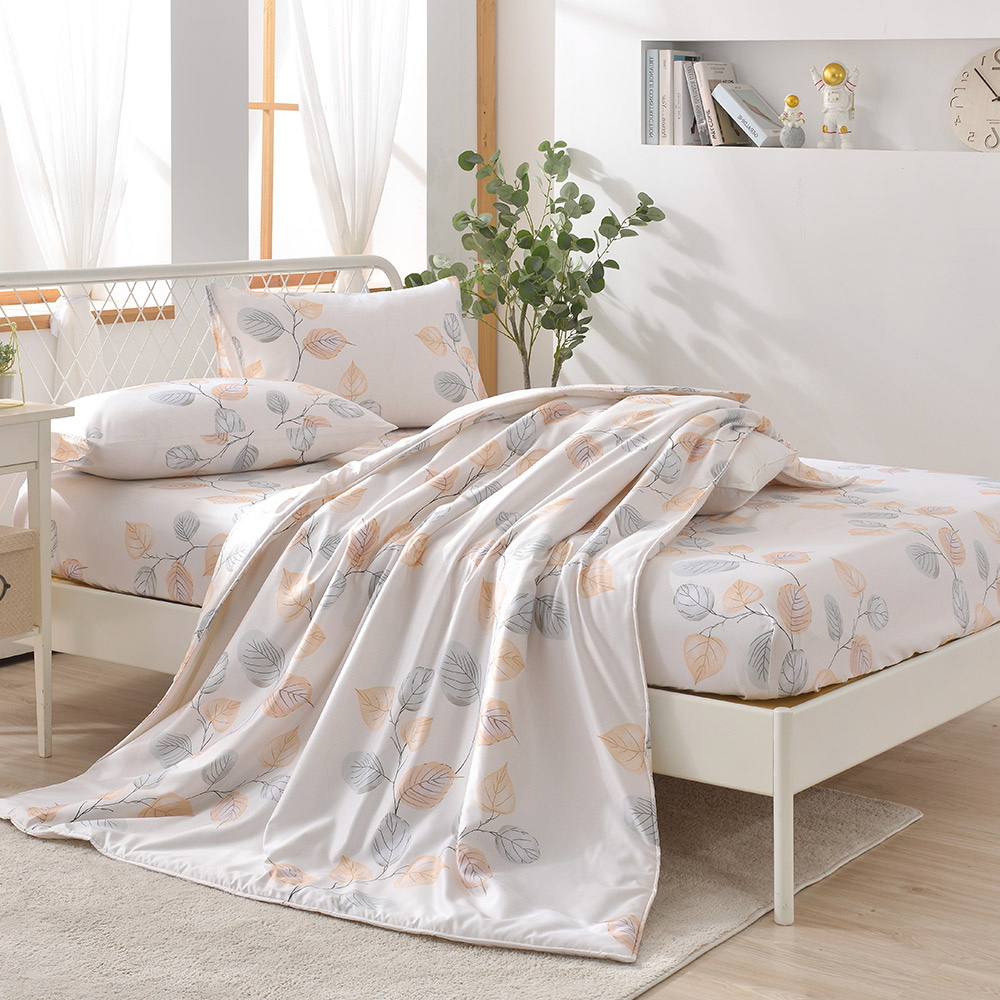 【FOCA】蜜語花香  |  3M專利吸濕排汗透氣抗菌天絲四季被/涼被床包組-單人, 蜜語花香,單人, large