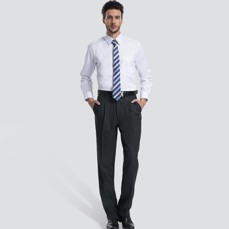 Mens Smart Trousers With Folds, , large