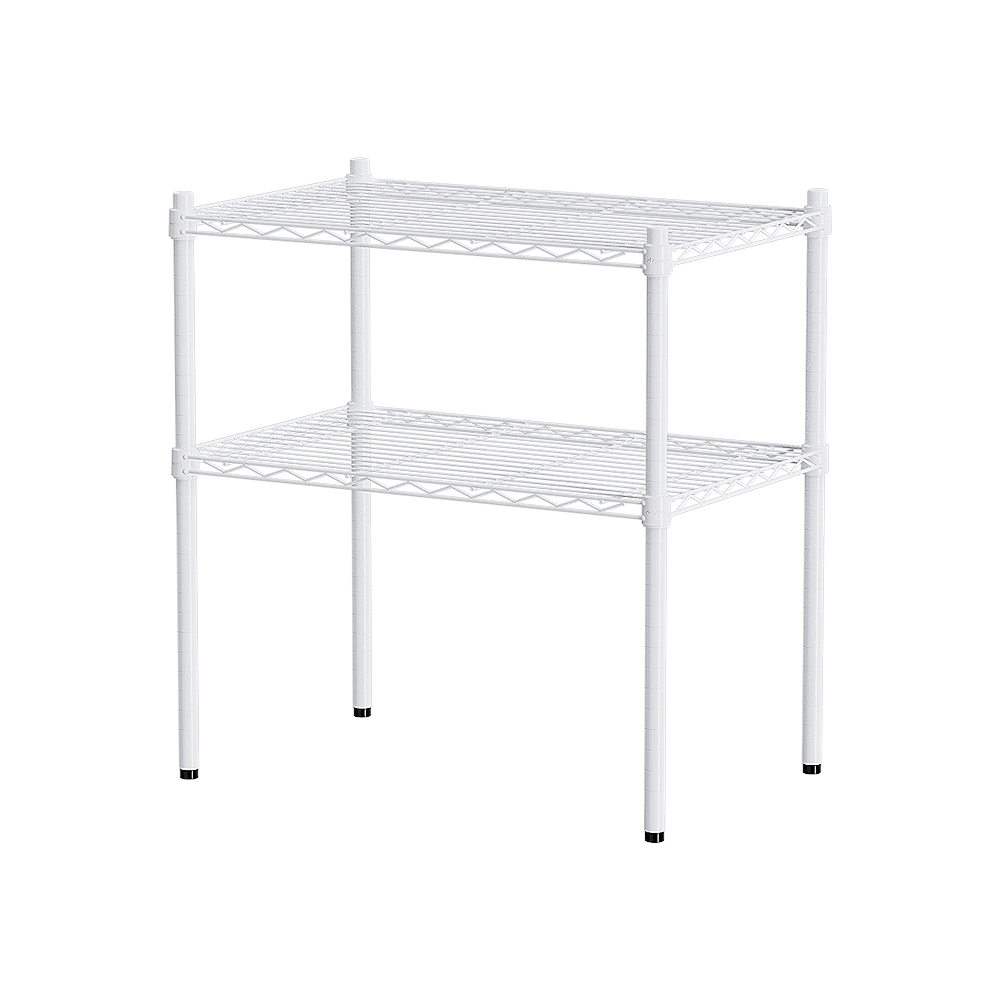 【Y HOUSE】70x45x75cm Lightweight Two-layer Iron Rack Iron Rack Shelf-Painted White, , large