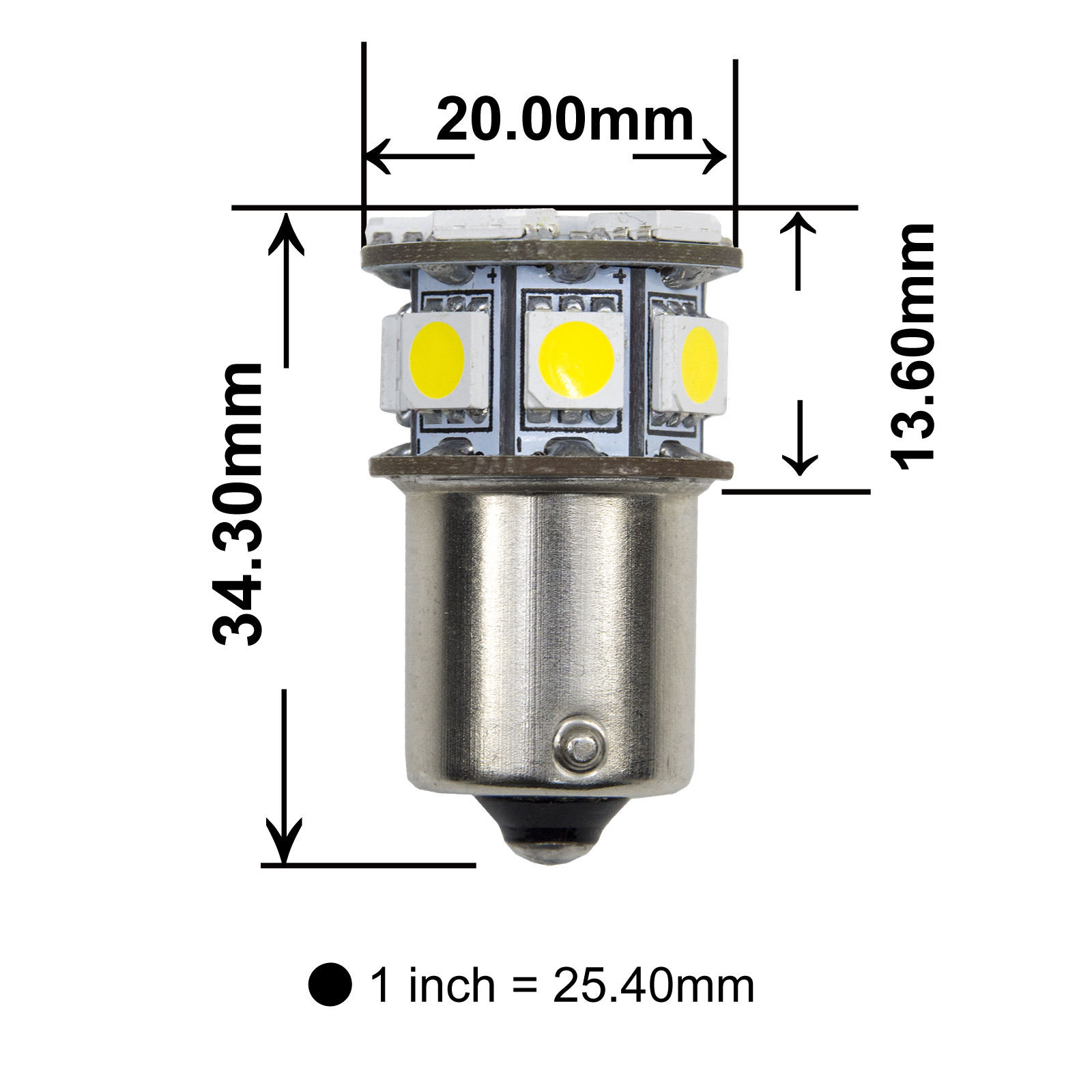 [PA LED]  13晶 LED 方向燈 超小型尺寸 藍光 T20 / 7443 / 7440, , large