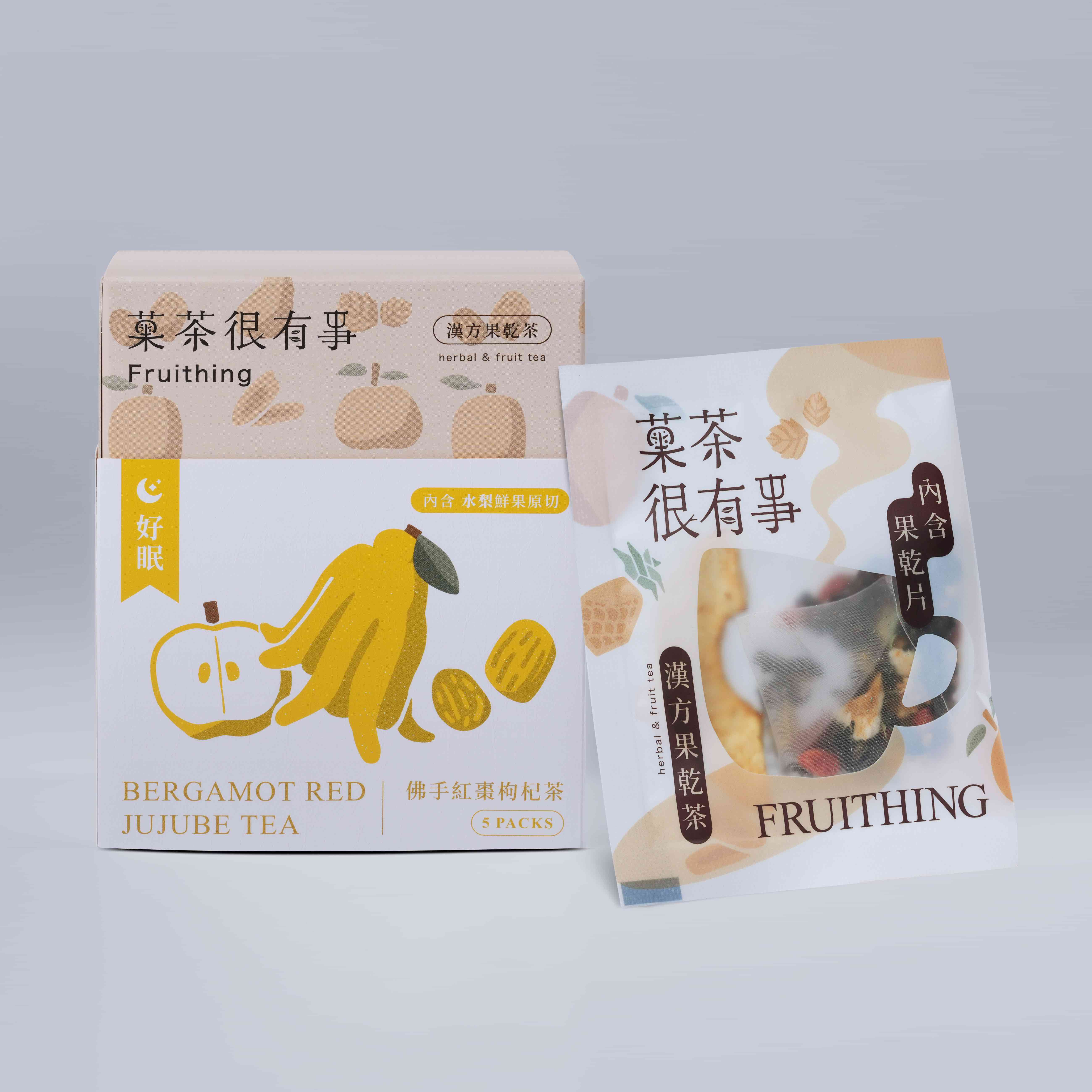 [菓茶很有事]佛手紅棗枸菊茶（5入裝⎪無咖啡因）, , large