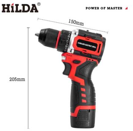 【HILDA】希爾達電動工具 16.8V 單電 短軸無刷 電鑽起子機 紙盒裝, , large