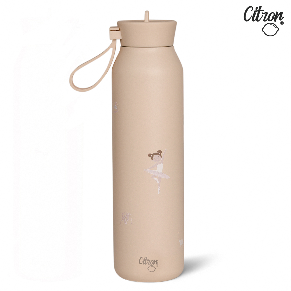【Citron】矽膠提把三層保溫瓶_500ml_芭蕾女孩, , large