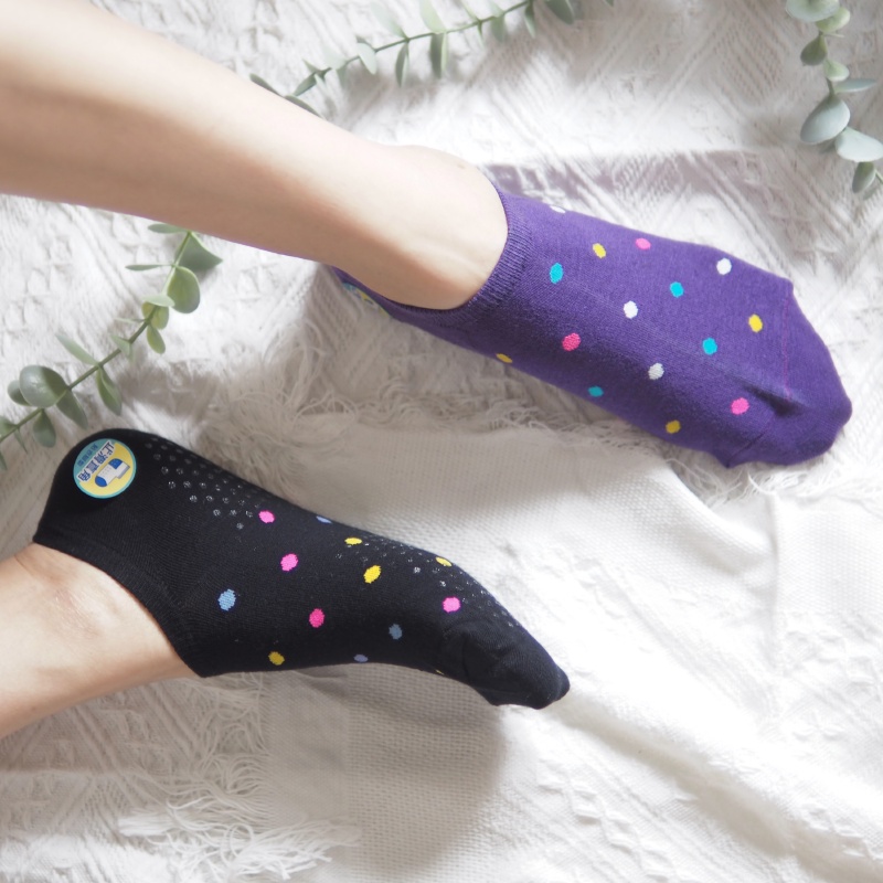 [Kaimei Cotton Industry] 8 pairs of random and excellent MIT made in Taiwan pure cotton non-slip right-angle socks with a little bit of style, , large