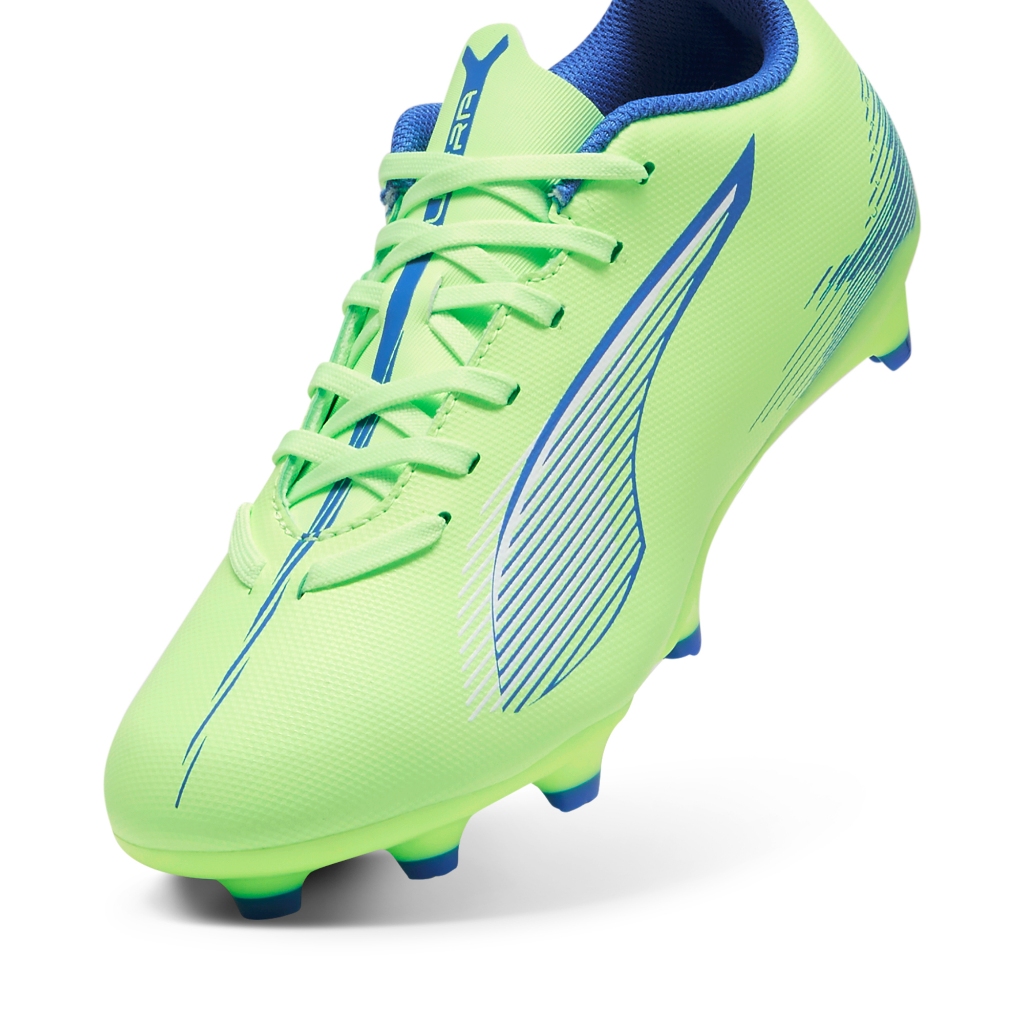 [秉宸] PUMA ULTRA 5 PLAY FG/AG Jr 兒童釘鞋 蘋果綠 草地足球 大釘 10769503, , large