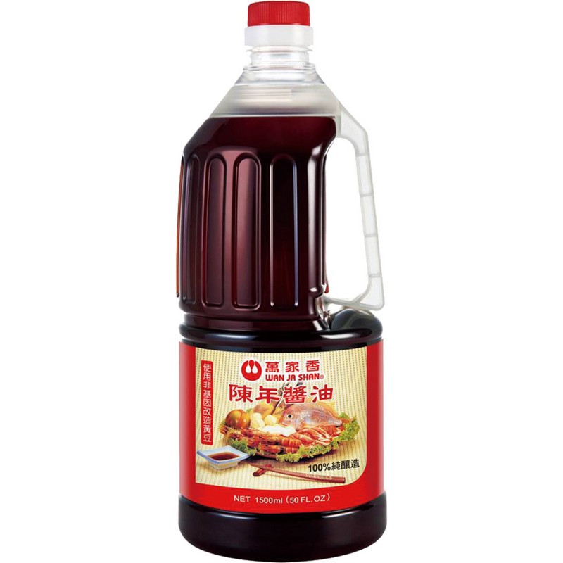 萬家香非基改陳年醬油1500ml, , large