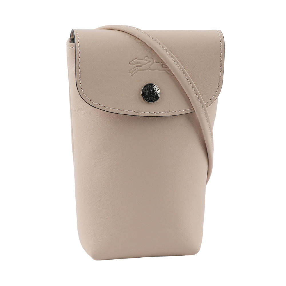 LONGCHAMP Le Pliage Xtra 小牛皮斜背手機包/裸膚色, , large