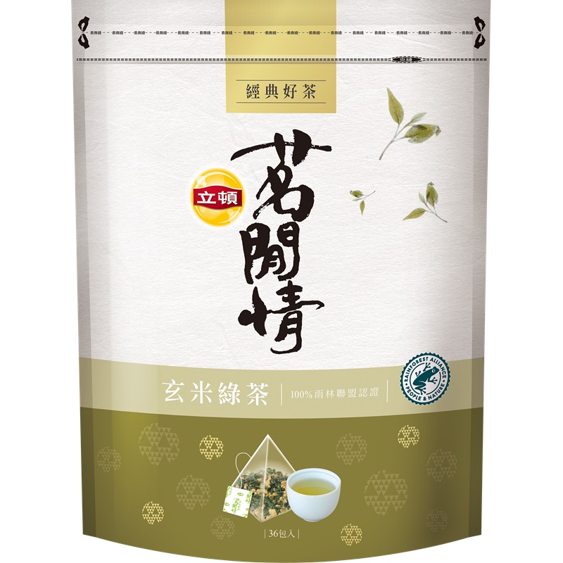 立頓茗閒情100％台灣茶-玄米綠茶57.6g, , large