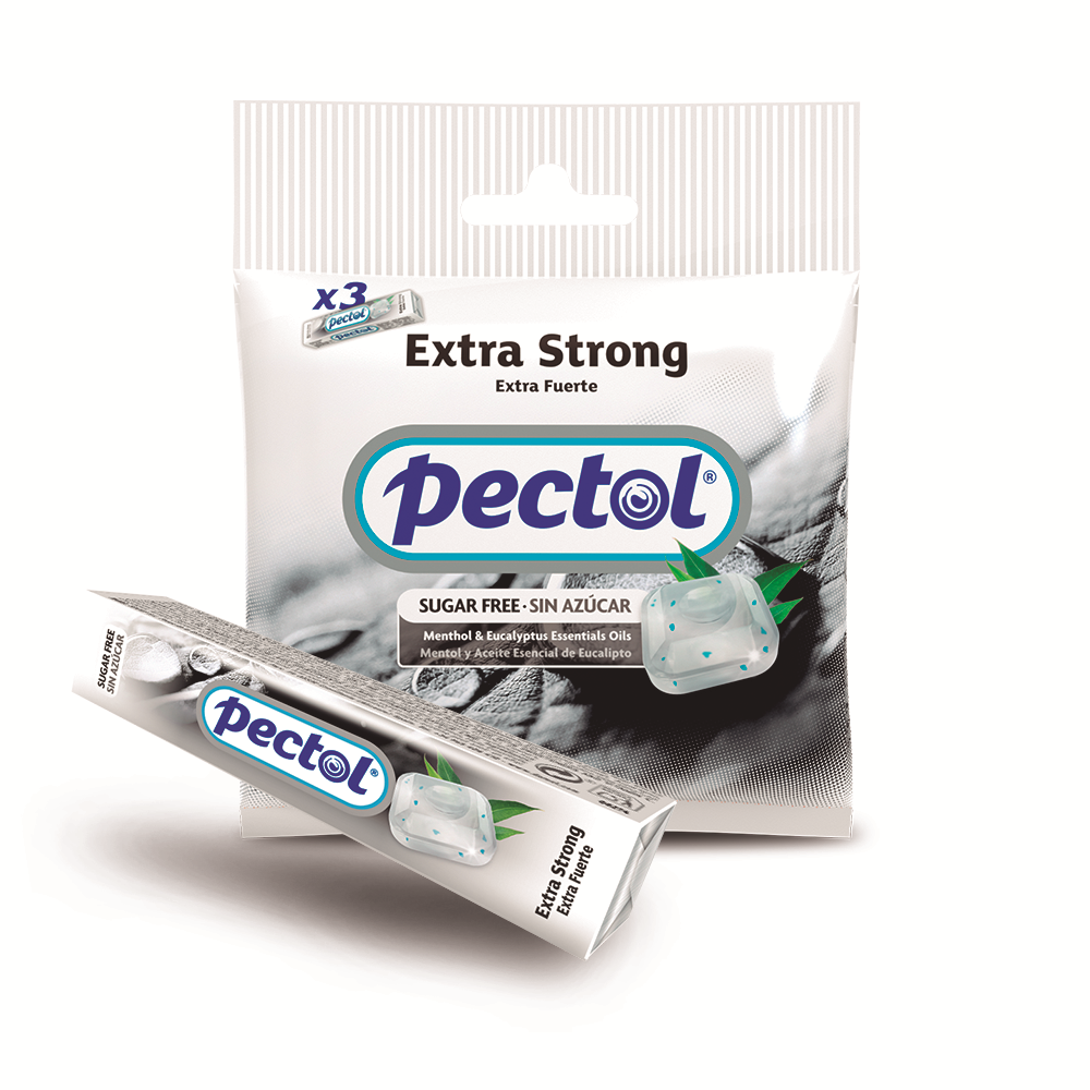 Pectol Extra Strong Sugar free Mint Cand, , large