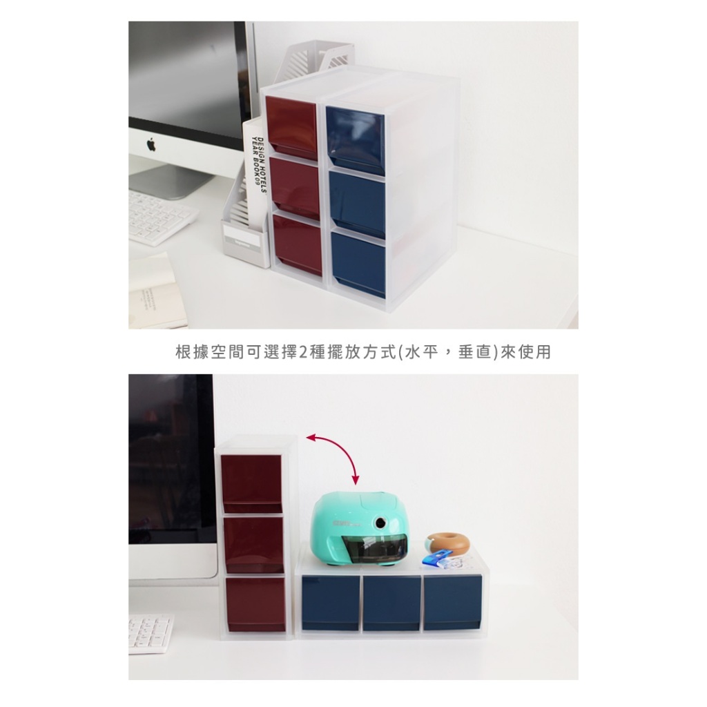 *需預訂【KAPAMAX】2-WAY多功能三層收納盒  (56100)海軍藍, , large