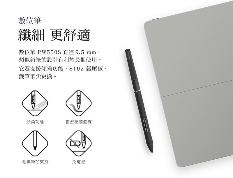 【HUION 繪王】 KAMVAS Studio 16 繪圖電腦( i7 / 16GB/ 512G SSD / 藍牙5.0 / Wi-Fi 6 ) /台 KS1601, , large