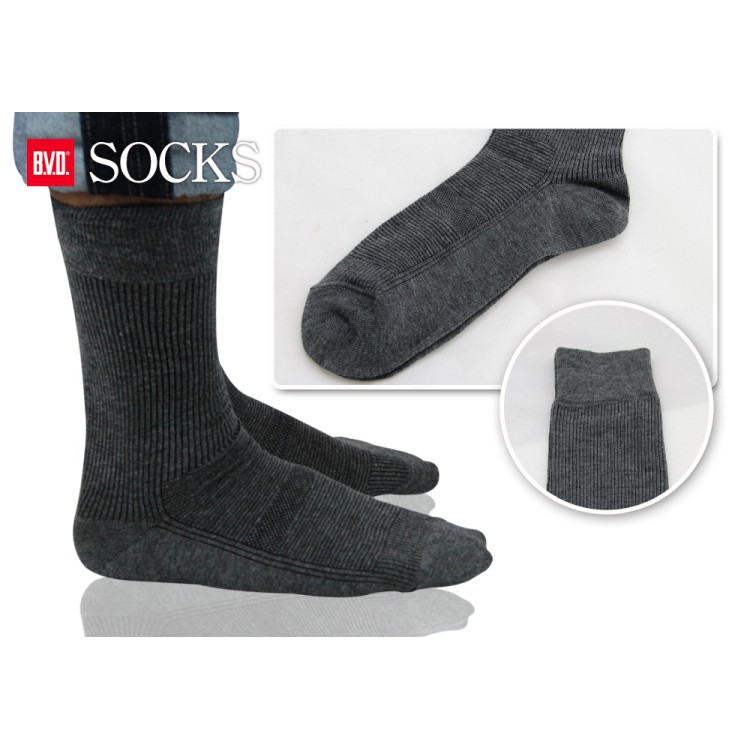 【BVD】男細針休閒襪<黑>B223 男襪 長襪 休閒襪, , large