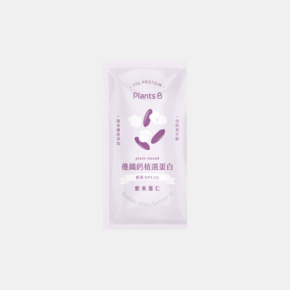 優纖鈣植選蛋白隨手包35g-紫米薏仁｜彼蛋白, , large