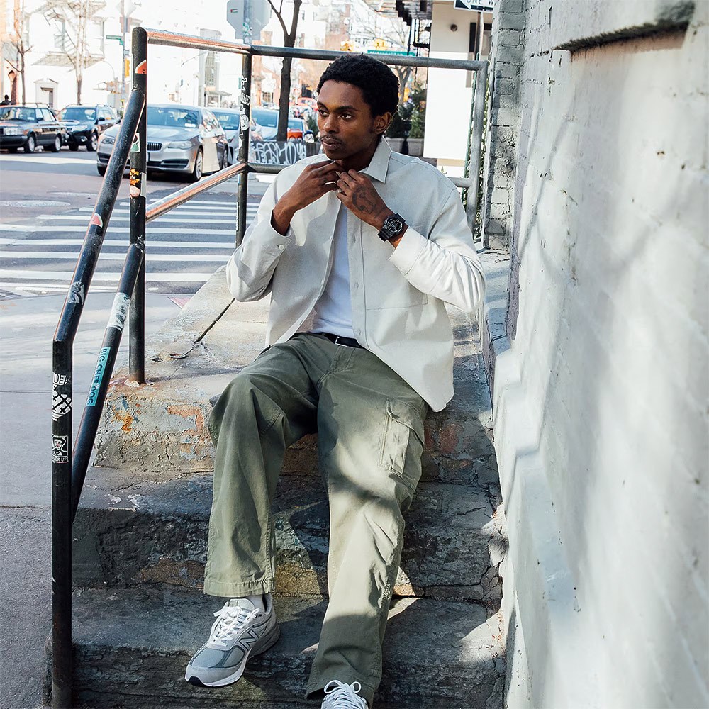 CASIO 卡西歐 G-SHOCK 10年電力 大螢幕電子錶 學生錶 GD-010-1A1, , large