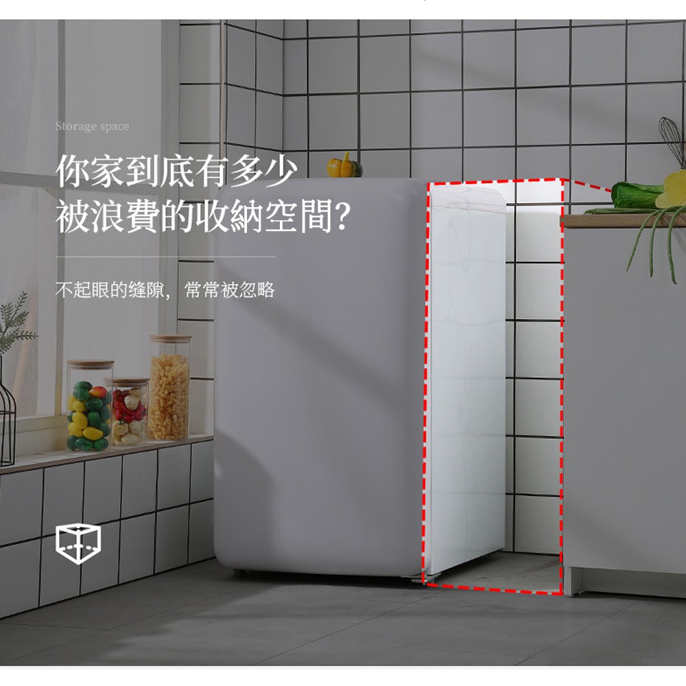 【AOTTO】30面寬繽紛糖果五層附輪抽屜收納櫃(AC-030), , large