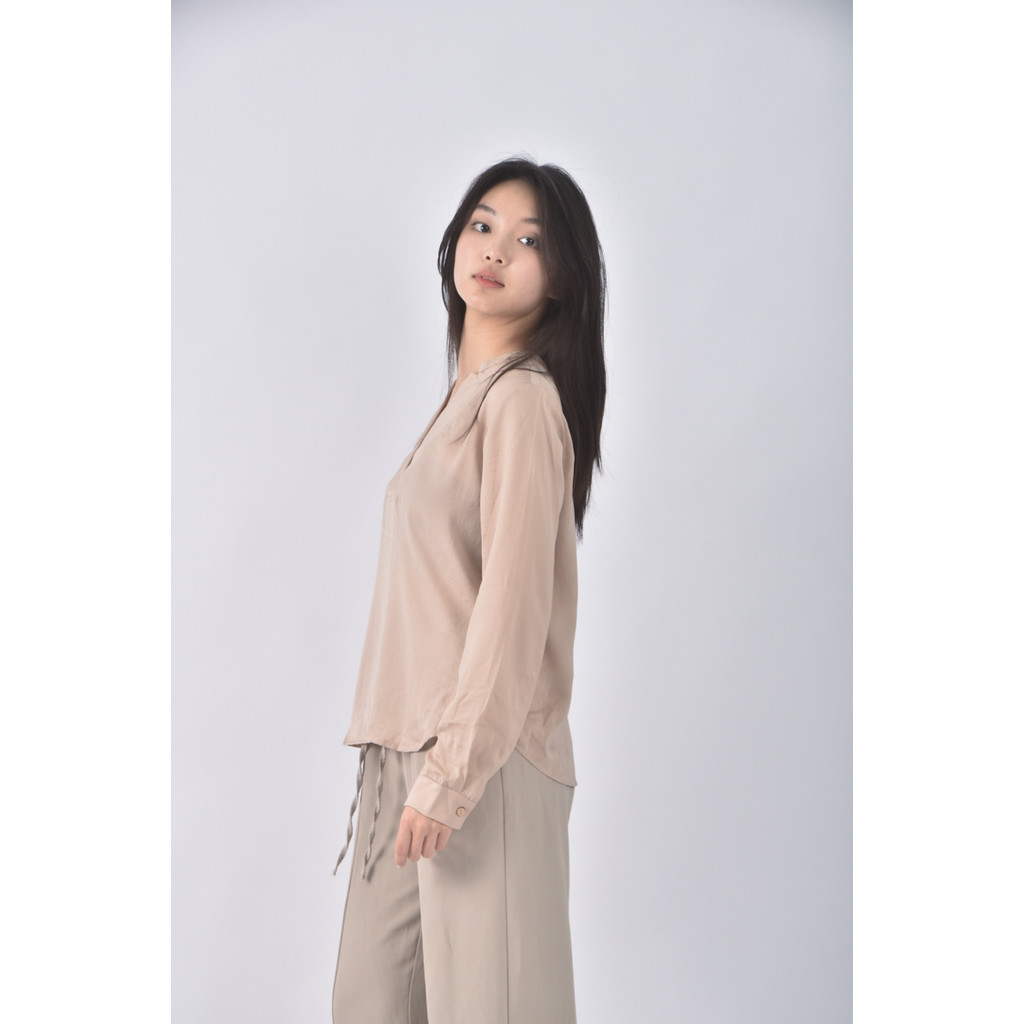 (M) kodzV領黃色長袖上衣二手衣, , large