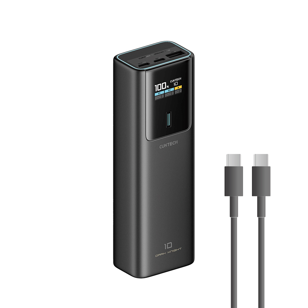 【Wh+CCC】CUKTECH 酷態科 10號PLUS 120W 行動電源 15000mAh (PB150P) - 黑色, , large