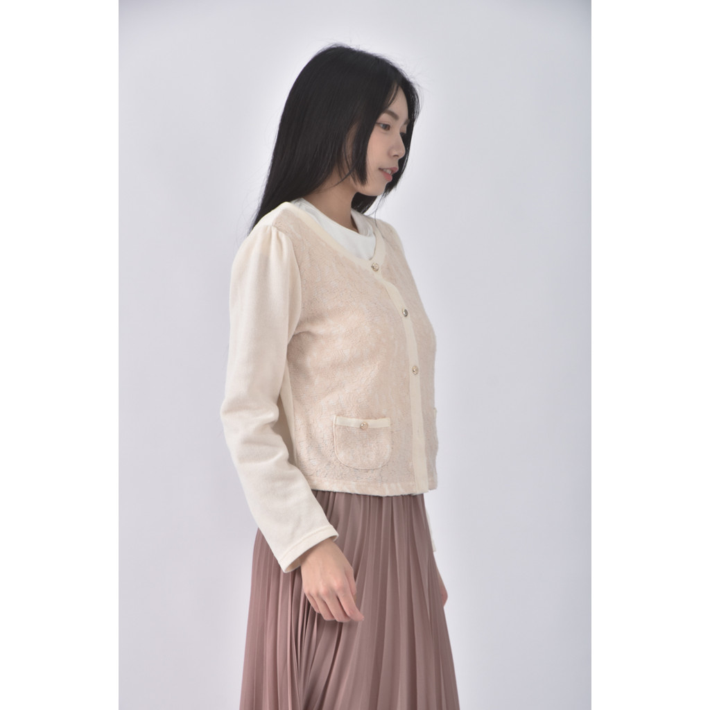 (S) pscompany排扣杏色外套二手衣, , large