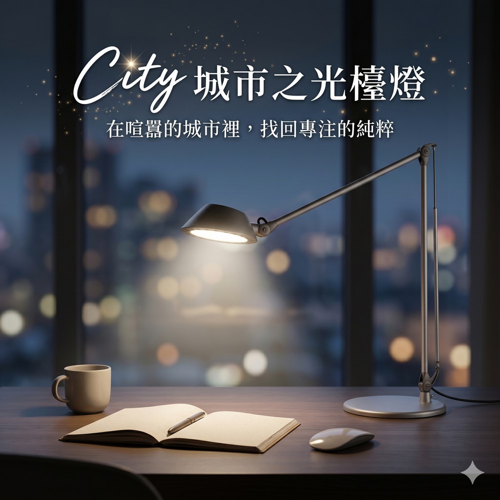 City Swing Arm Led Task Lamp, 5-step dimming, , large