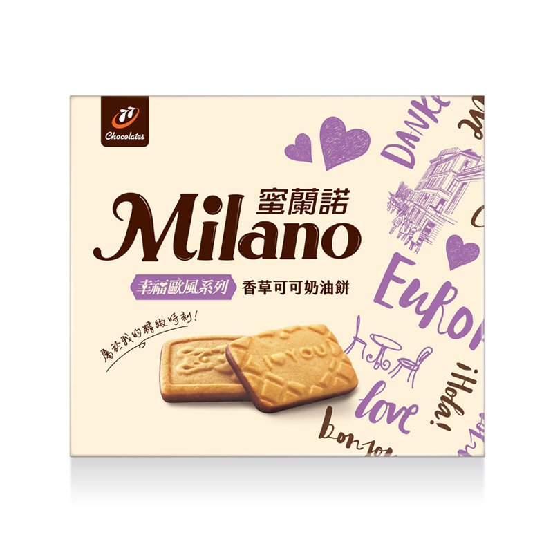 蜜蘭諾幸福歐風-香草可可奶油餅-138g, , large