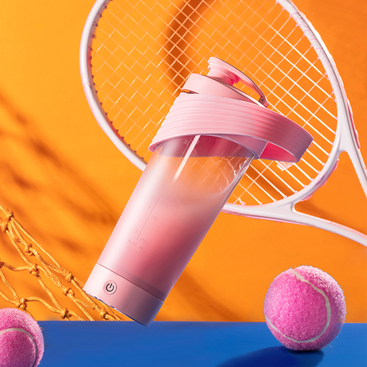 MAX 電動攪拌杯 【2色可選】充電 type-c 矽膠提把 tritan材質 可拆底座 700mAh 攪拌杯