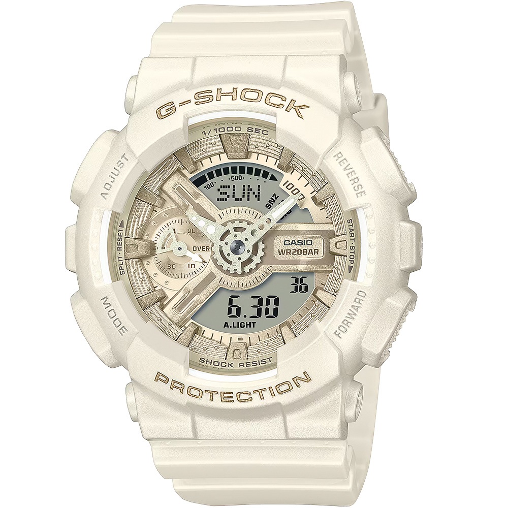 CASIO 卡西歐 G-SHOCK 珠光系列 粉彩運動女錶 手錶 GMA-S110ST-7A, , large