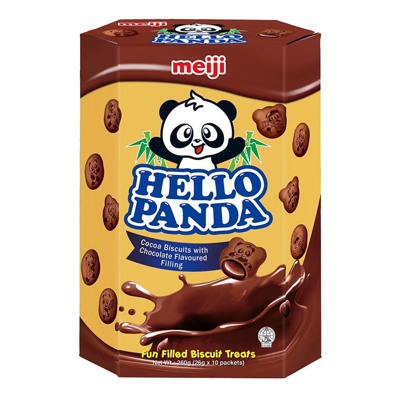 Meiji HELLO PANDA DOUBLE CHOCO 260G, , large